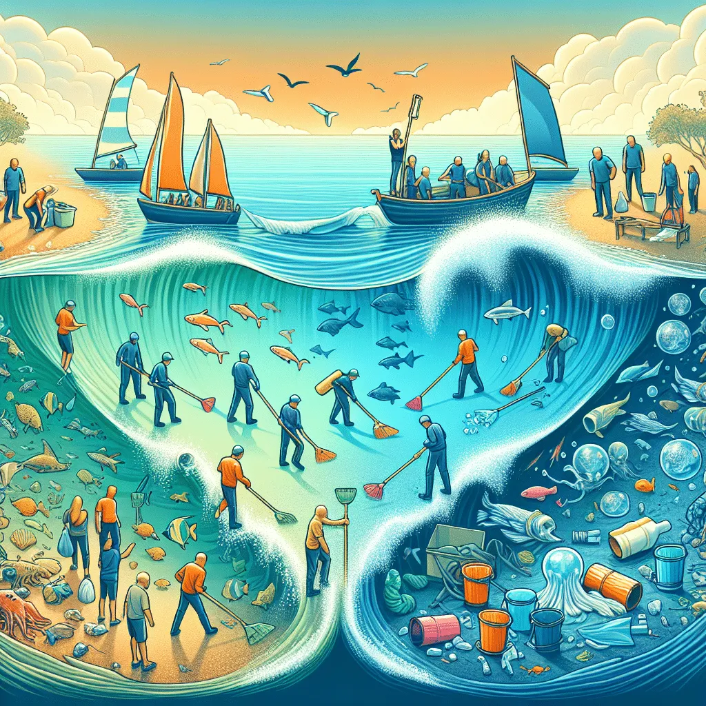 Projetos de limpeza oceânica: preservando os ecossistemas marinhos