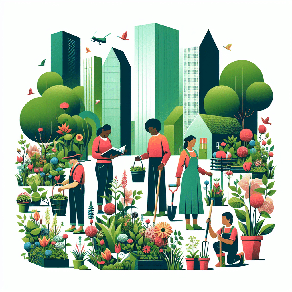 Benefícios da jardinagem urbana para o meio ambiente e a comunidade