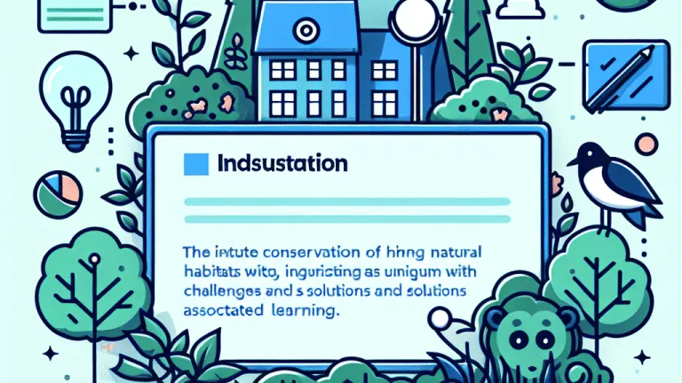 Conservação de habitats naturais: desafios e soluções