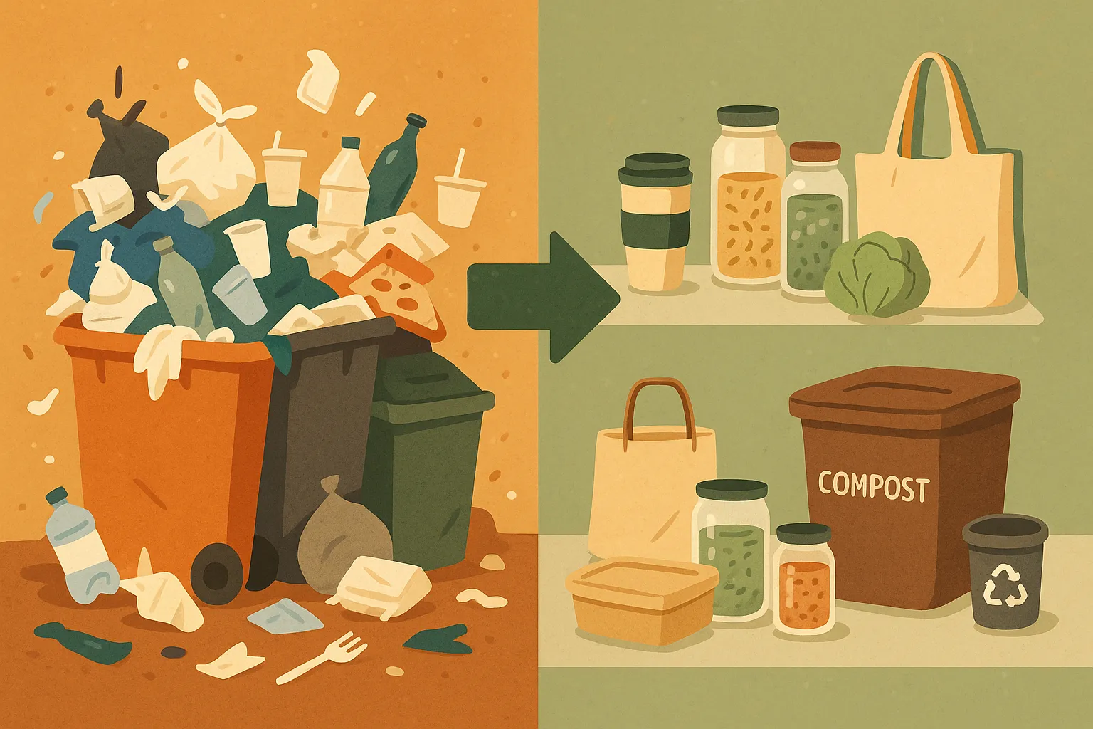Small Actions, Big Impacts: Transforming Your Daily Routine into a Planet-Loving Act — Reducing Waste: Towards Zero Waste
