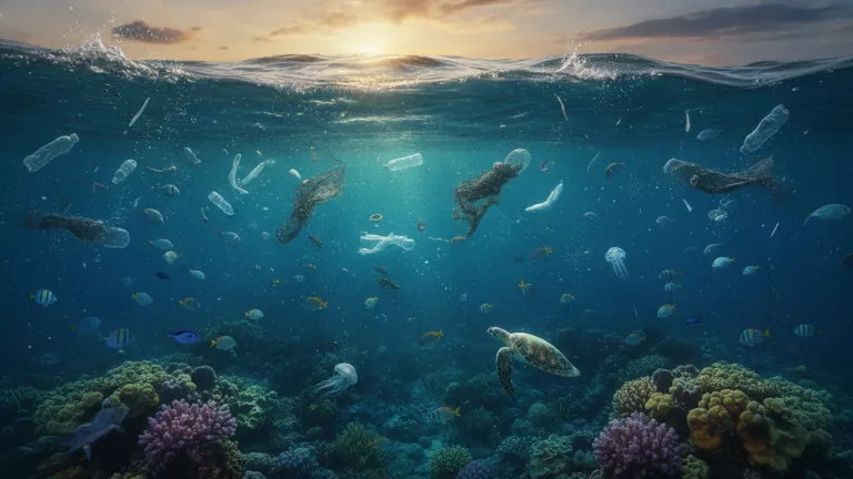 Plástico nos Oceanos: o que acontece com o mar