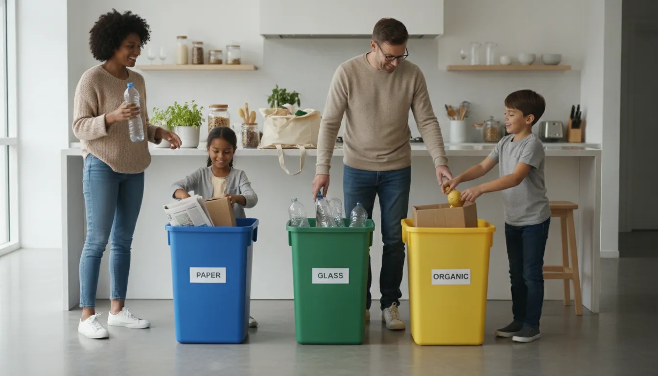 Reduce household waste with simple habits - Involve the whole family in reducing household waste