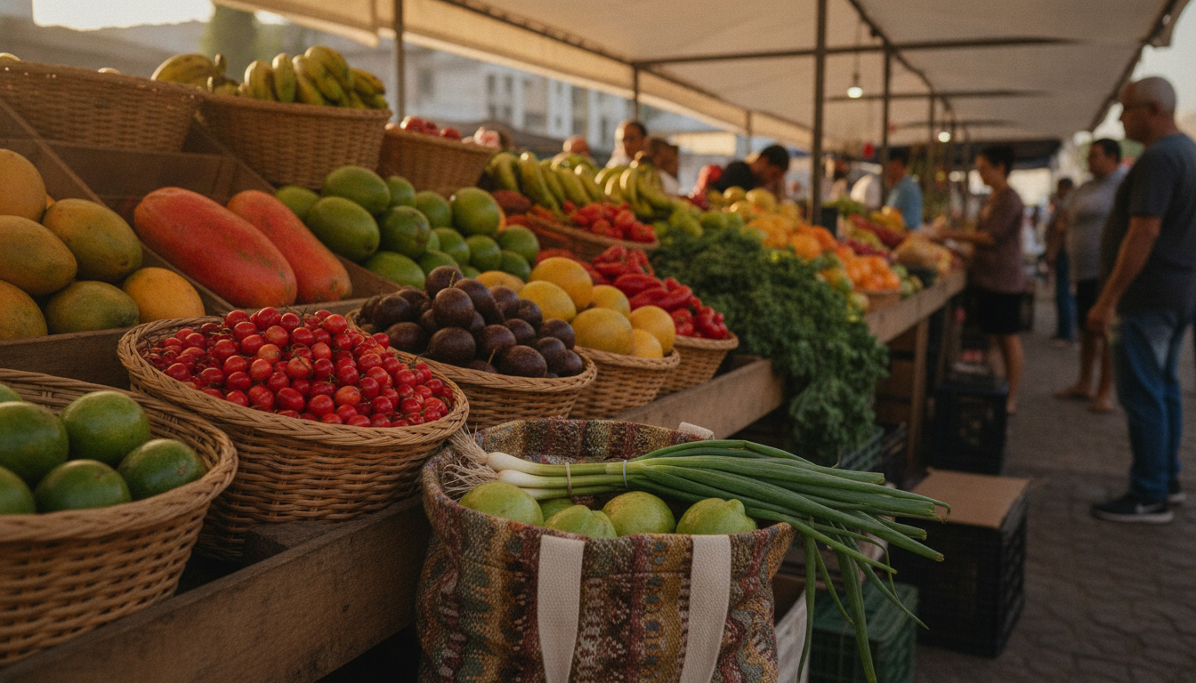 Alimentos da estação custam menos e fazem bem à saúde - Uma feira por semana já é um começo real