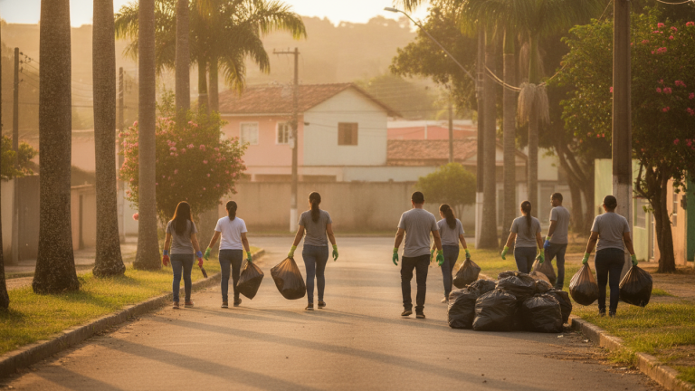 Como participar de mutirão de limpeza no seu bairro