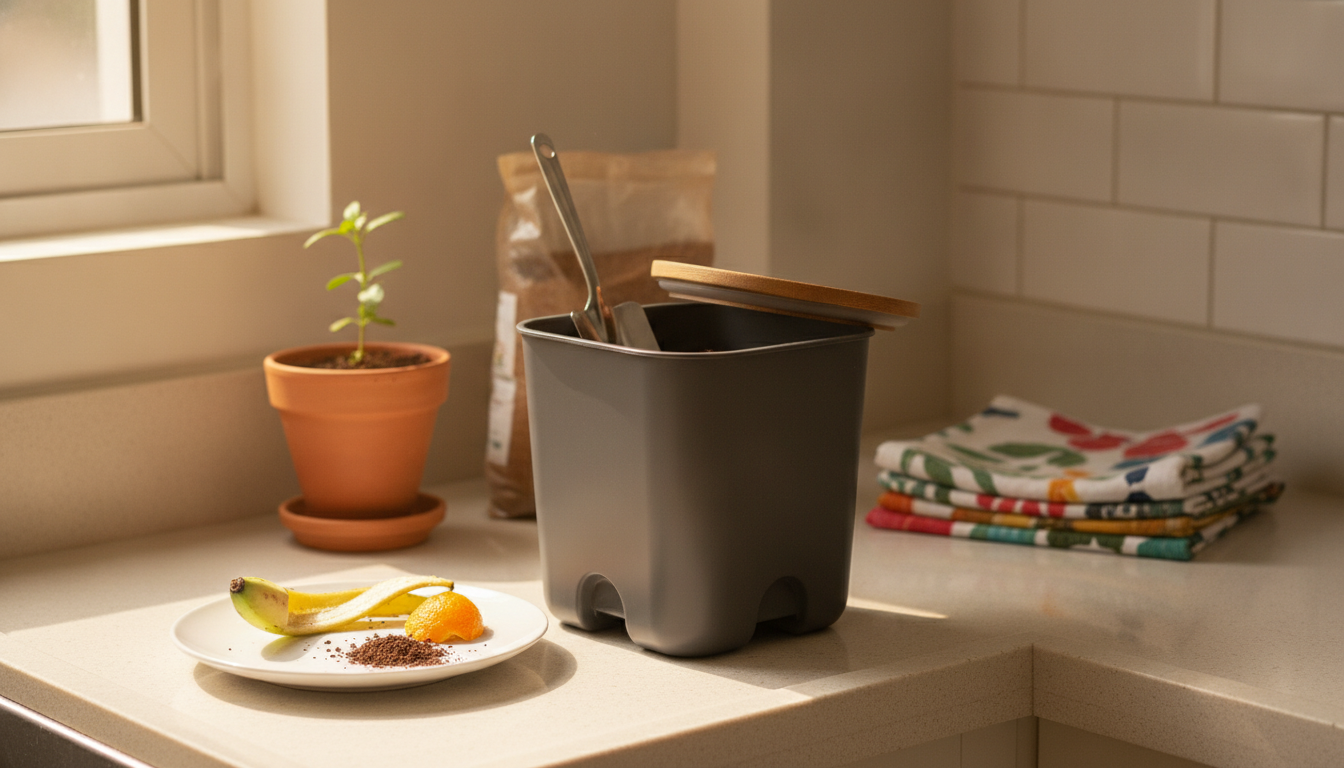 Composteira em apartamento pequeno: como montar a sua - Seu primeiro passo: comece esta semana