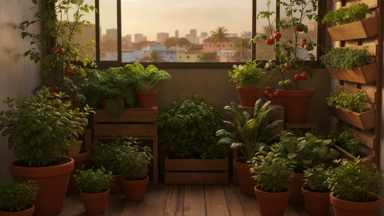 Horta em apartamento pequeno: como começar do zero