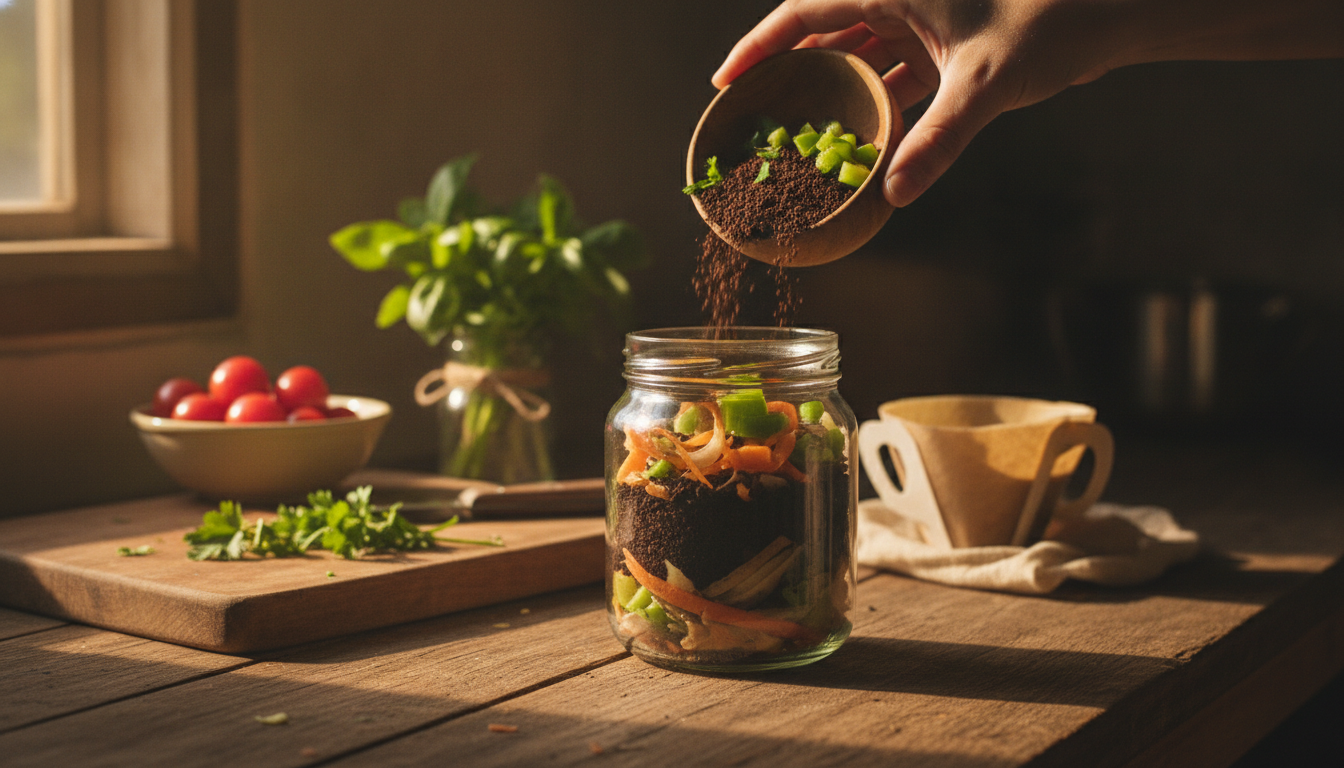 Resíduo orgânico na cozinha: como gerar menos lixo - Um passo pequeno que faz diferença real