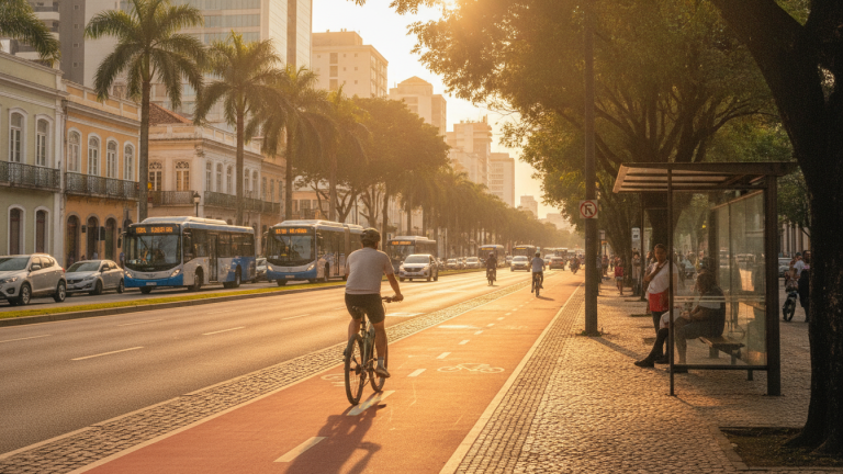 Transporte sustentável reduz sua pegada de carbono assim